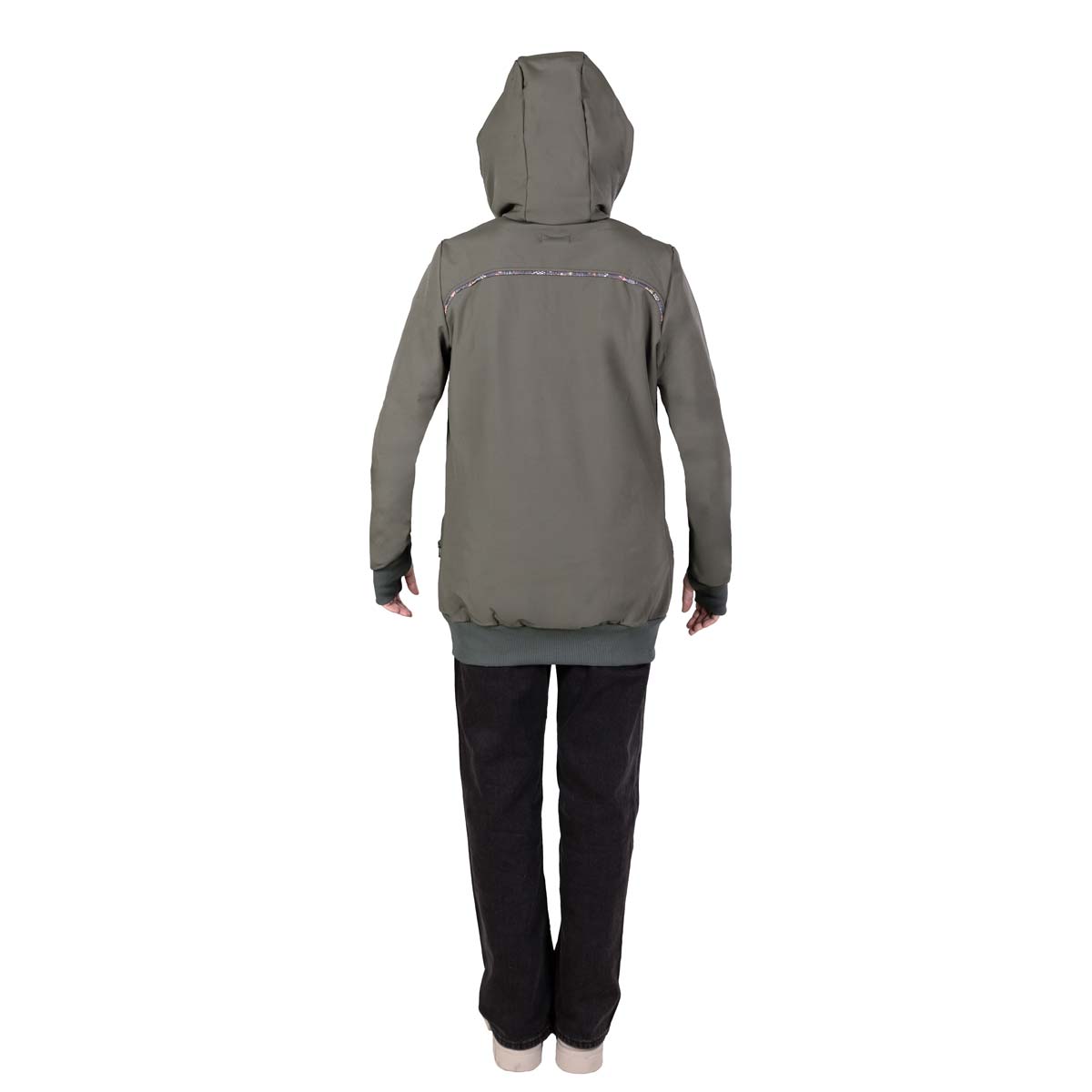 Allwetter Tragejacke Baby, Softshelljacke in Oliv