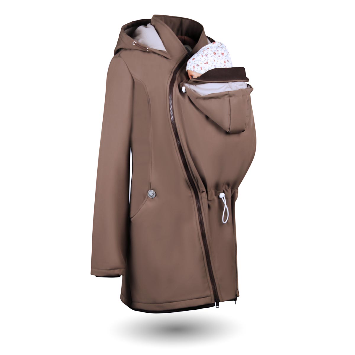 Baby Tragejacke Herbst Softshelljacke für Mamas