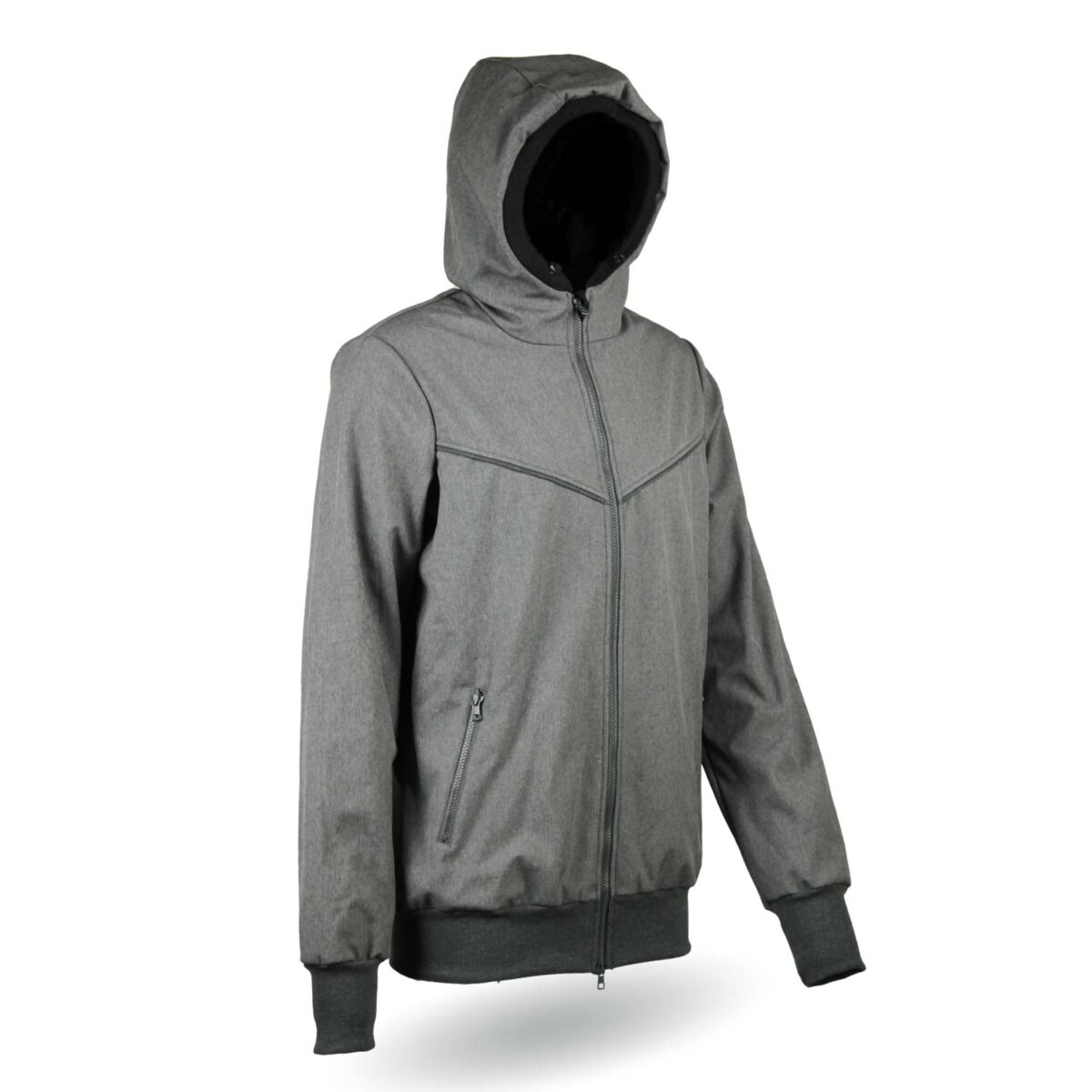 graue Softshelljacke für Papas, Männer Baby Tragejacke