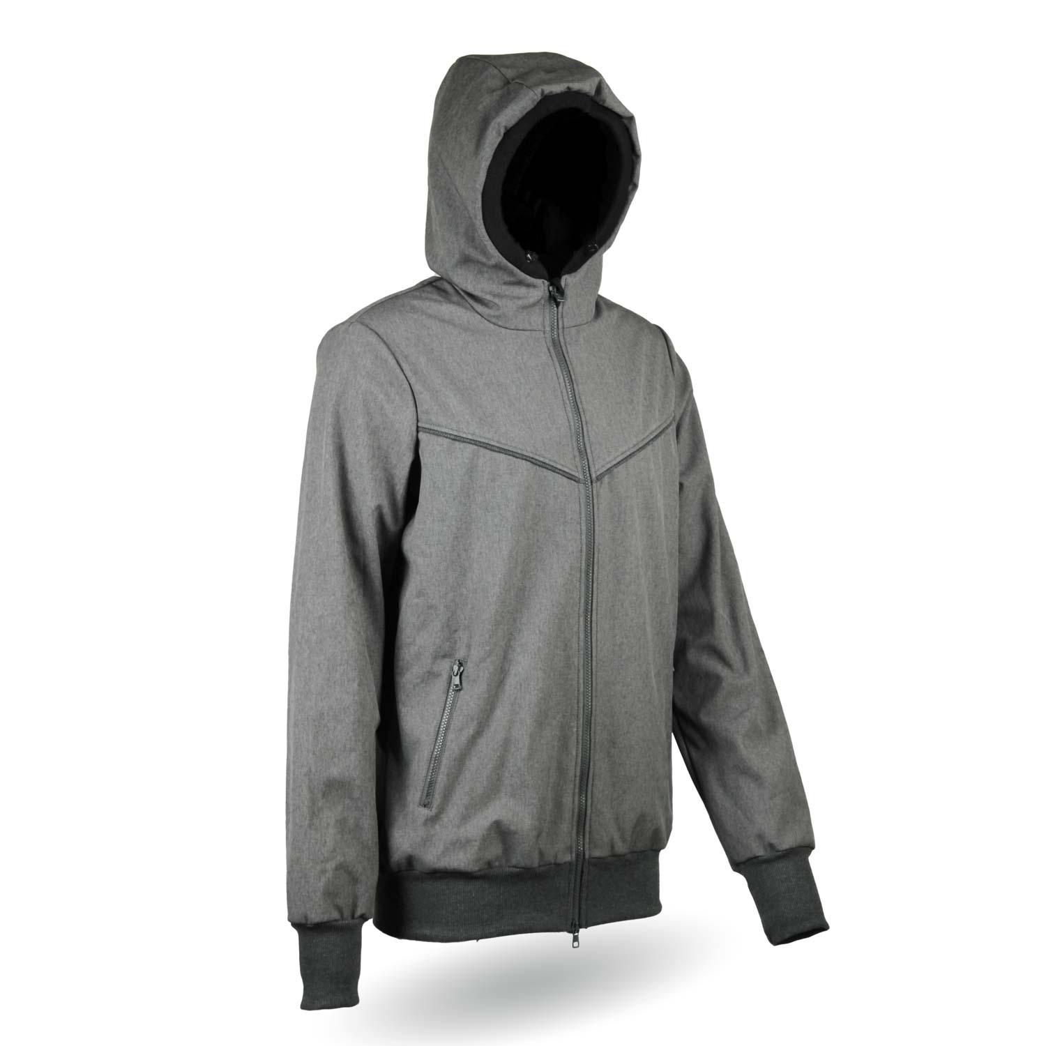 graue Softshelljacke für Papas, Männer Baby Tragejacke