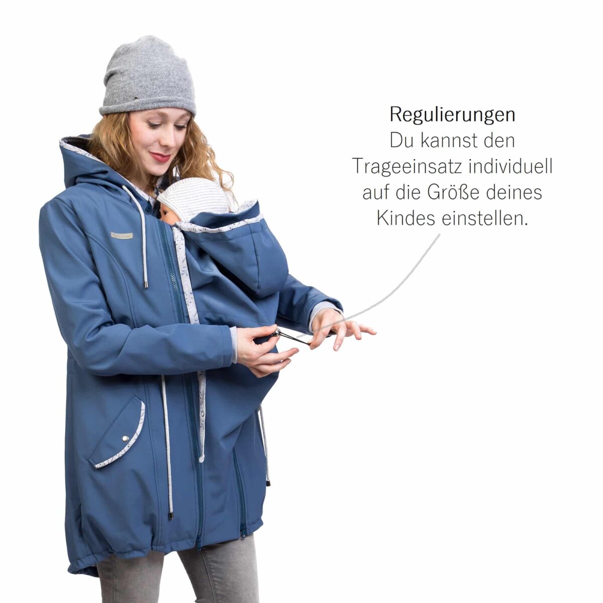 Baby Tragejacke Jacke mit Babyeinsatz Erweiterung zum Babytragen