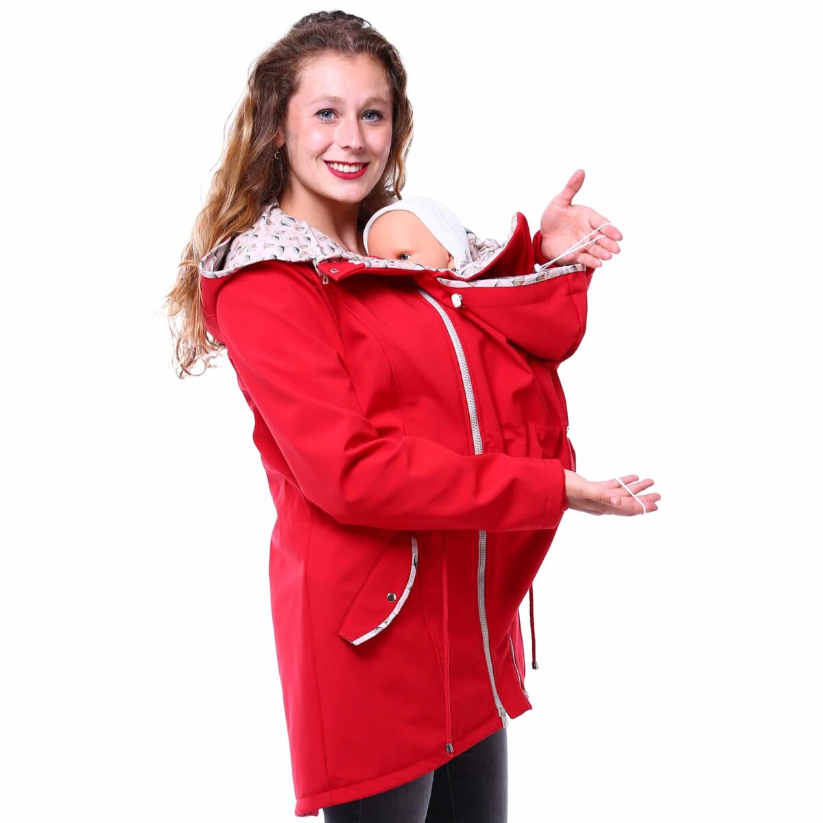 Baby Tragejacke Herbst Frühling Softshelljacke Babytrage Viva la Mama Jacke