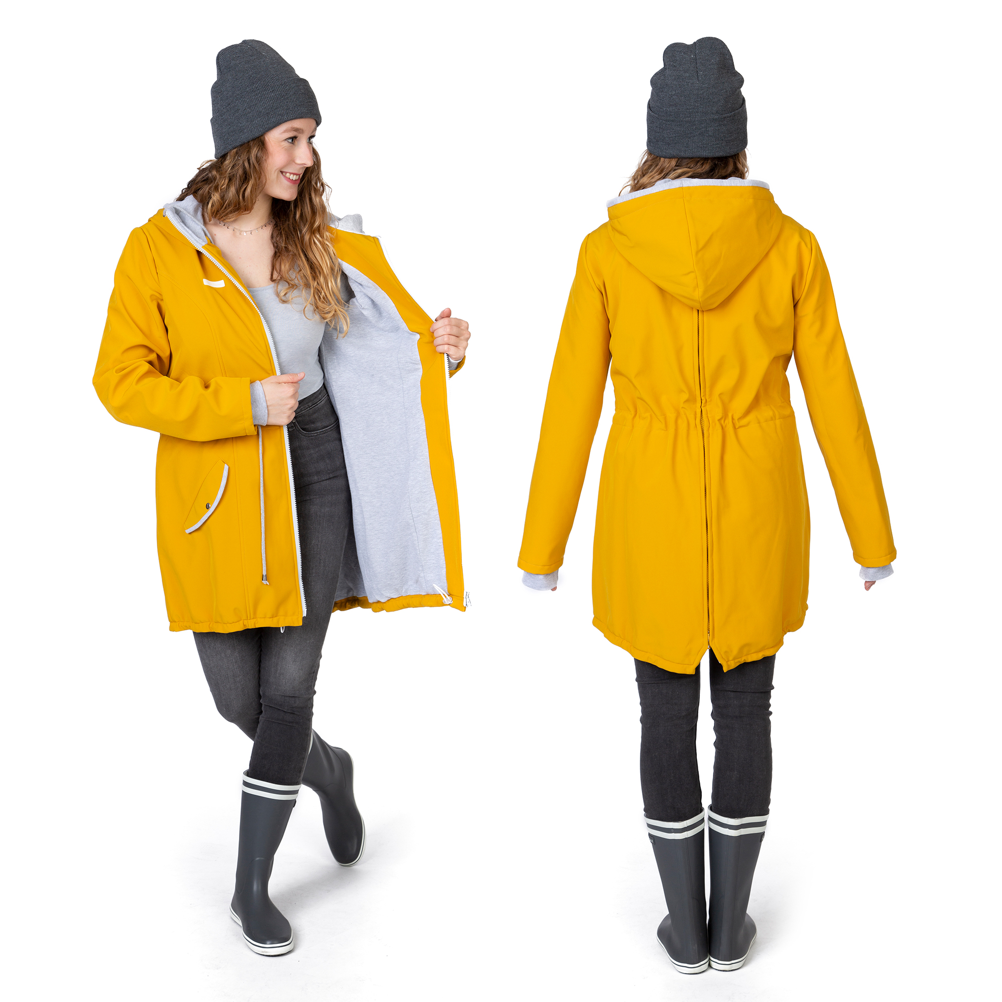 Softshell Tragejacke Baby Mama Jacke mit Einsätzen Umstandsjacke