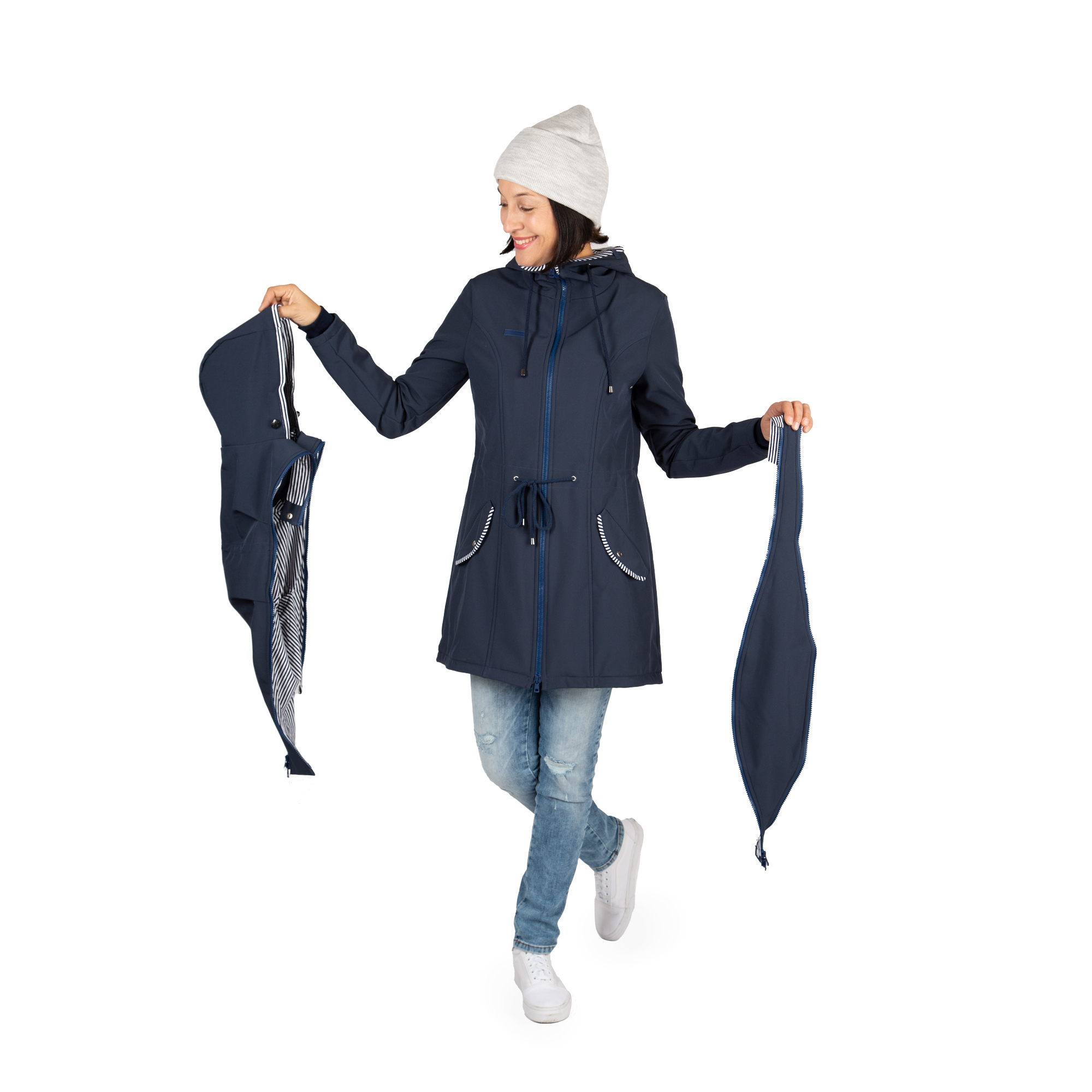 Tragejacke Baby Mama Jacke mit Einsatz für Babytrage Umstandsjacke