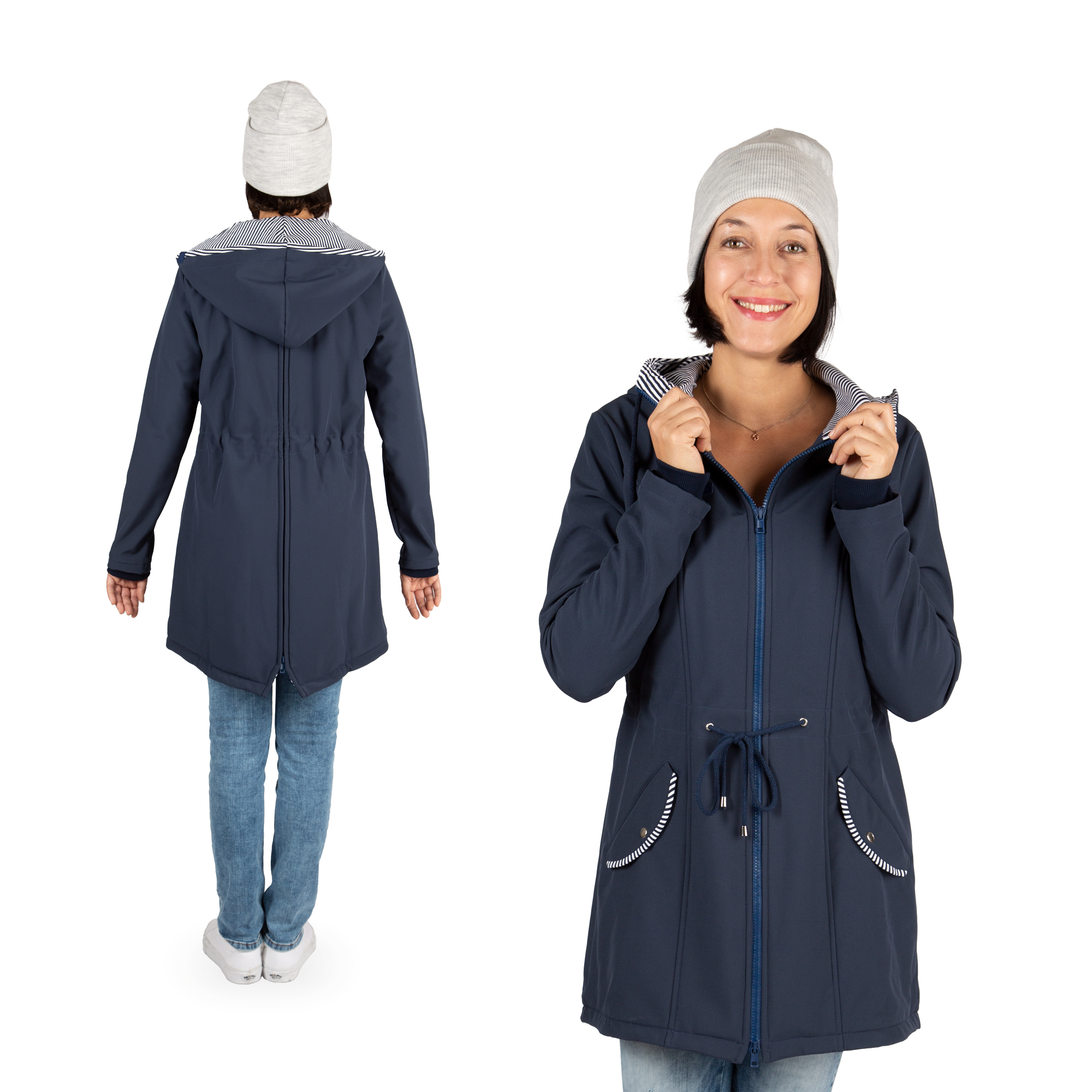 Allwetter Softshell Jacke Tragejacke Baby Mama Jacke Umstandsjacke