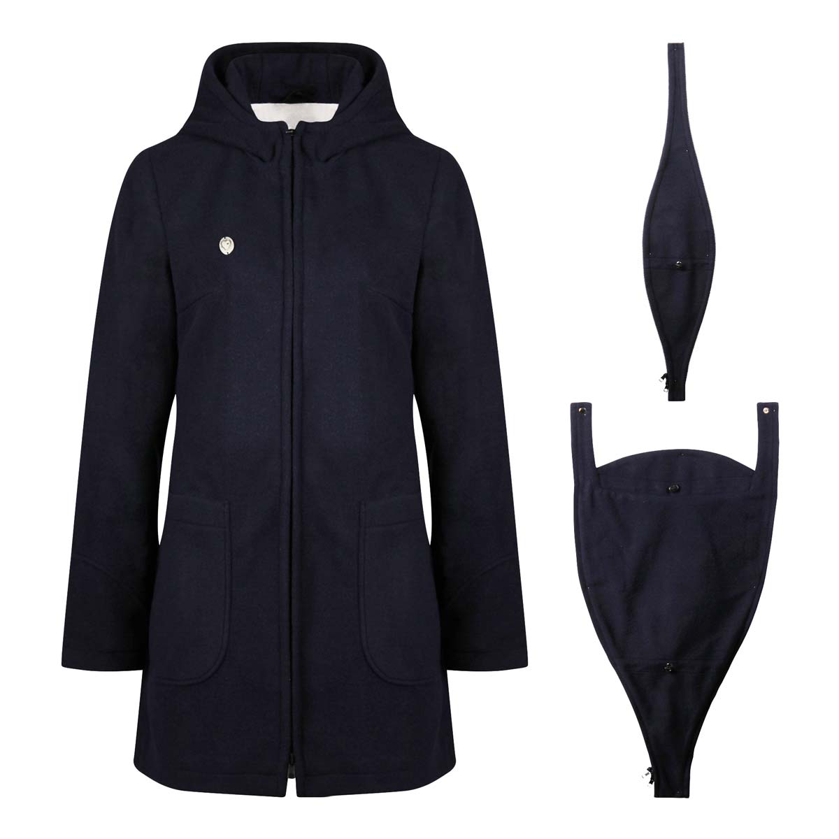 3in1 Winter Tragejacke Mantel mit 2 Jackeneinsätzen