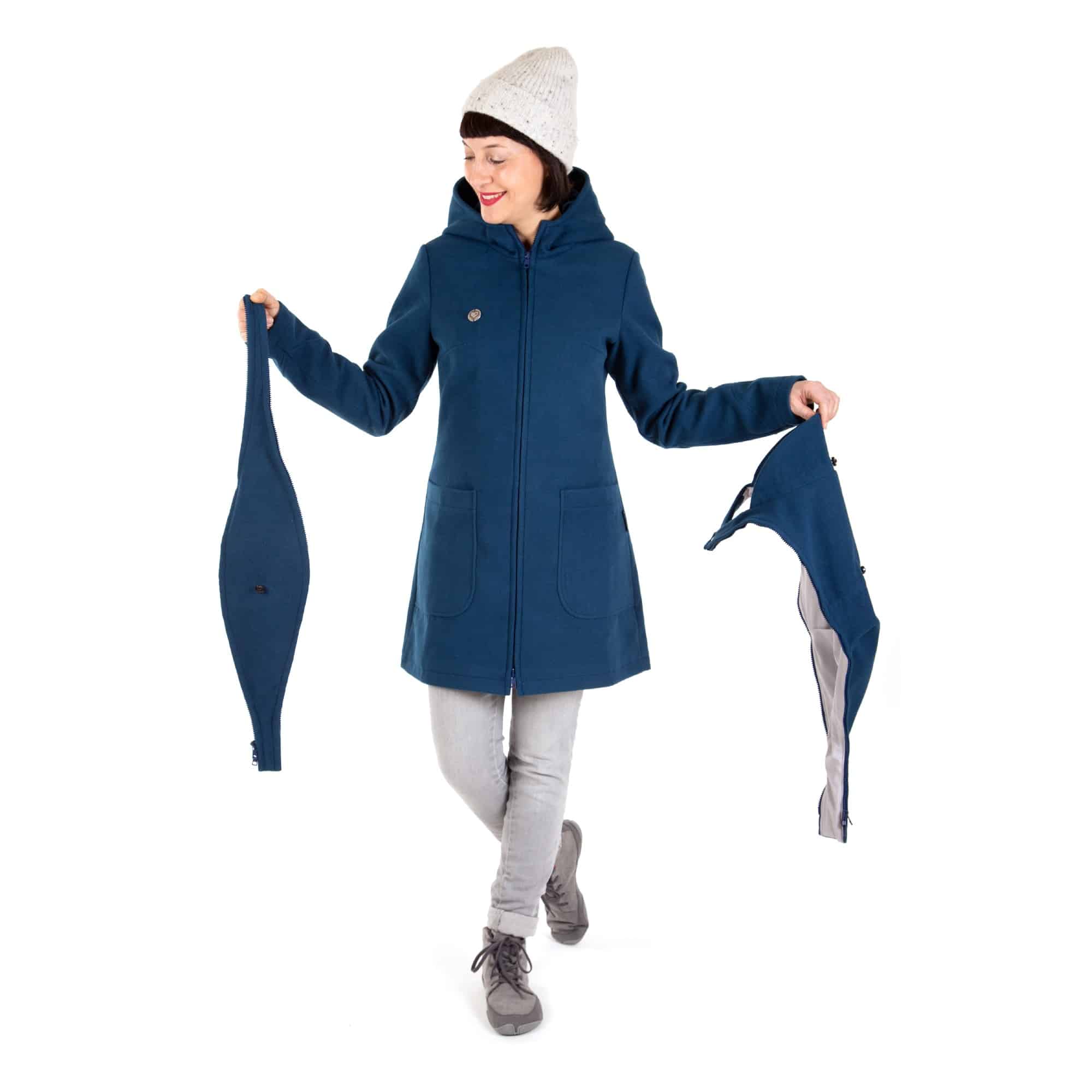 Tragejacke für den Winter Umstandsjacke Jacke für Babytragen Viva la Mama