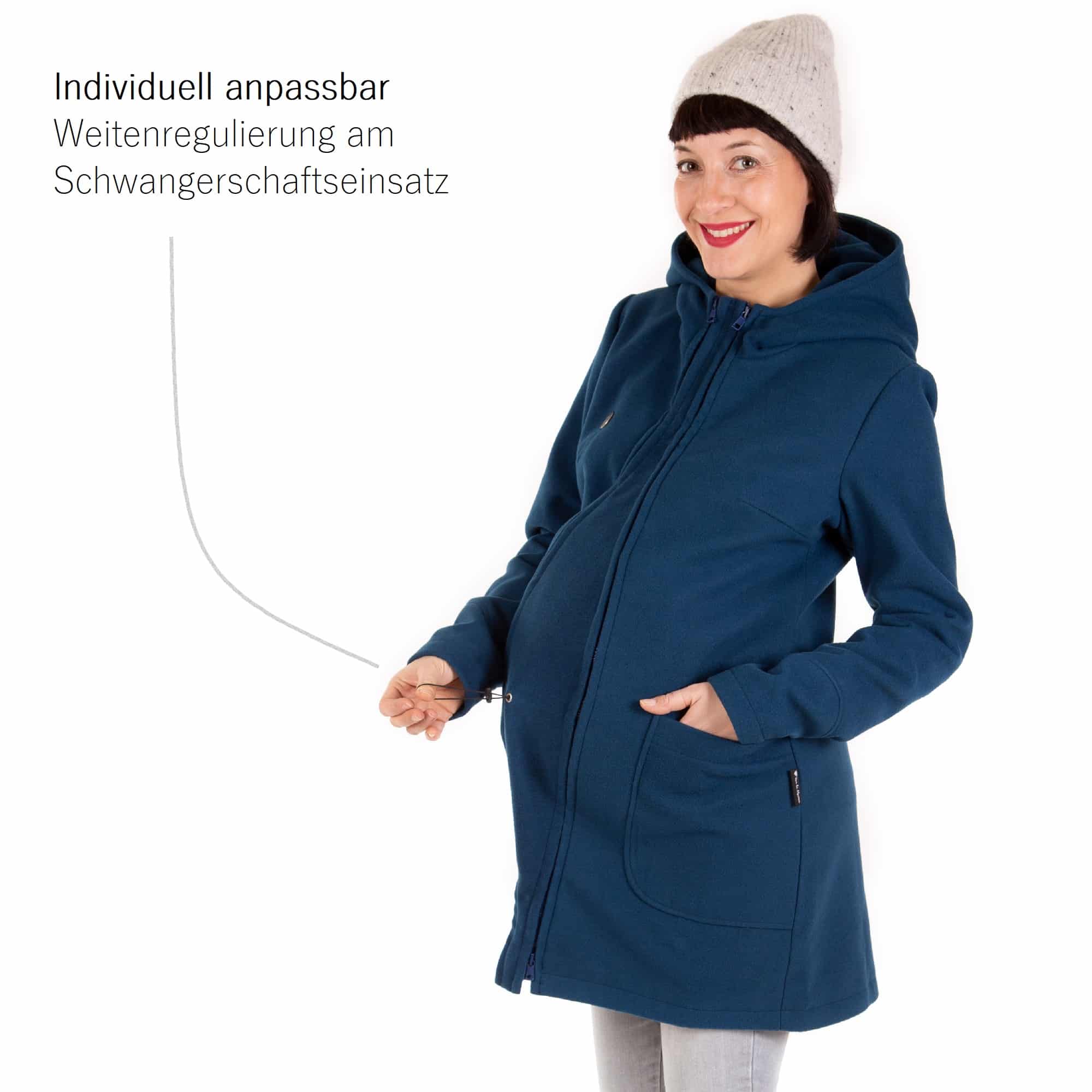 Tragejacke für den Winter Umstandsjacke Jacke für Babytragen Viva la Mama