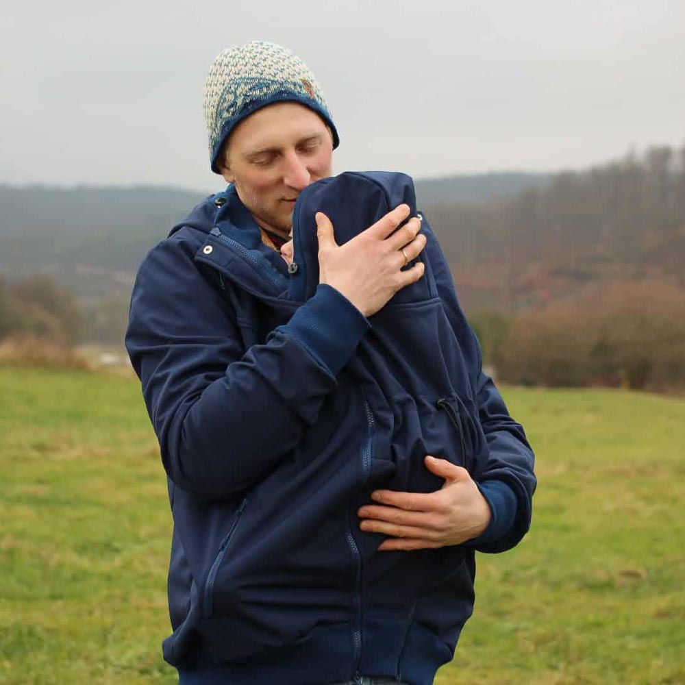 Männerjacke zum Babytragen