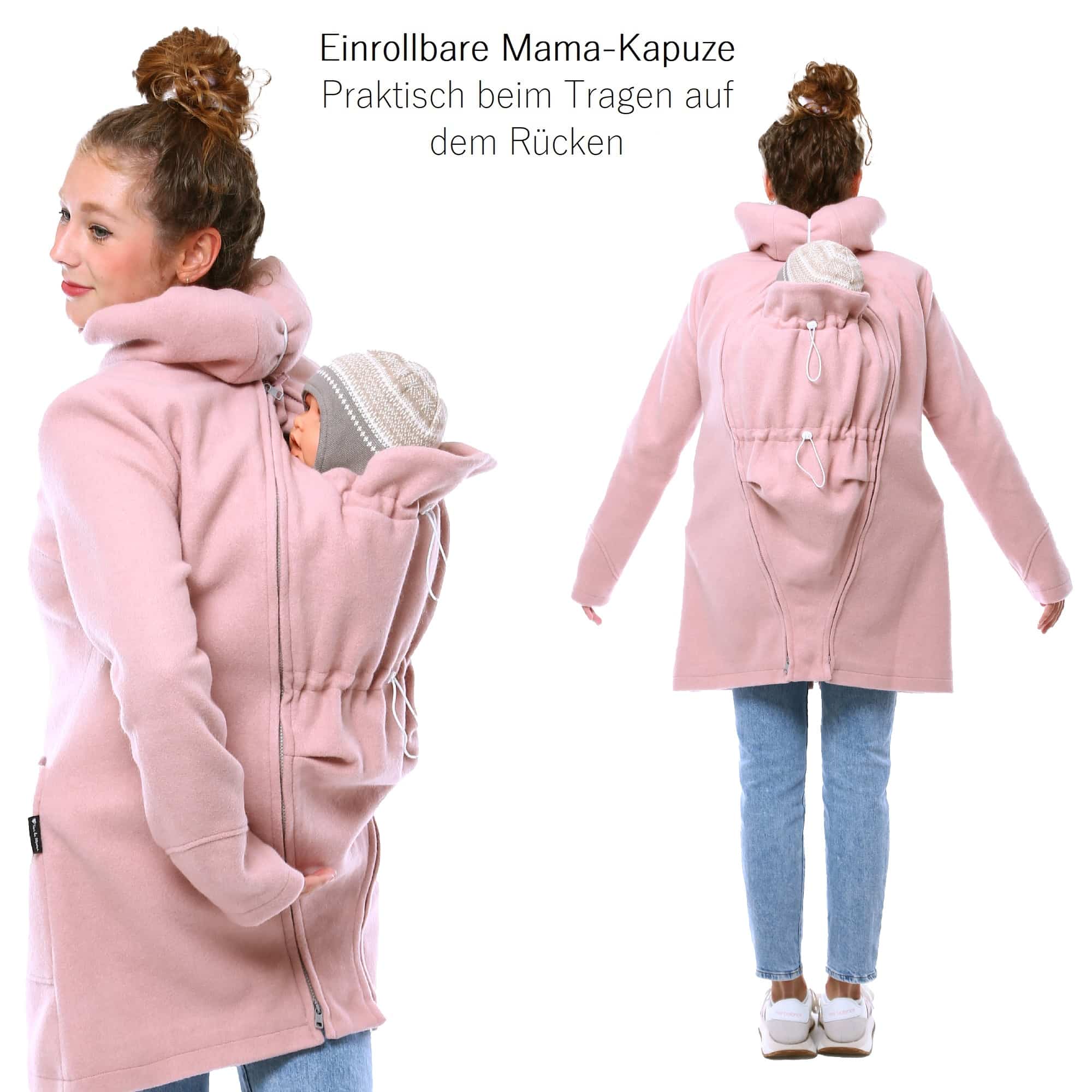 Baby Tragejacke Winter Umstandsmantel Tragemantel warm Viva la Mama