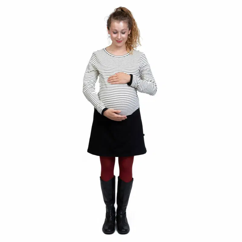 Umstands-Still-Kleid-GAYA-Streifen-1