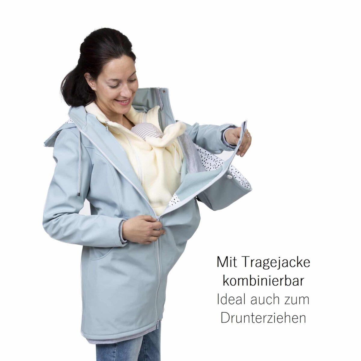 Baby Tragen im Winter Kleidung zum Tragen Trageweste Tragejacke