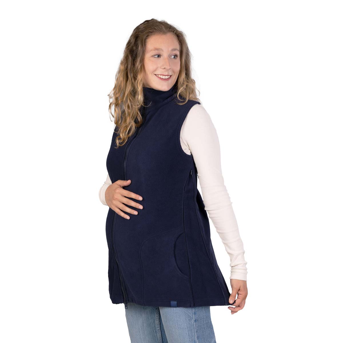 Warme Umstandsjacke aus Fleece
