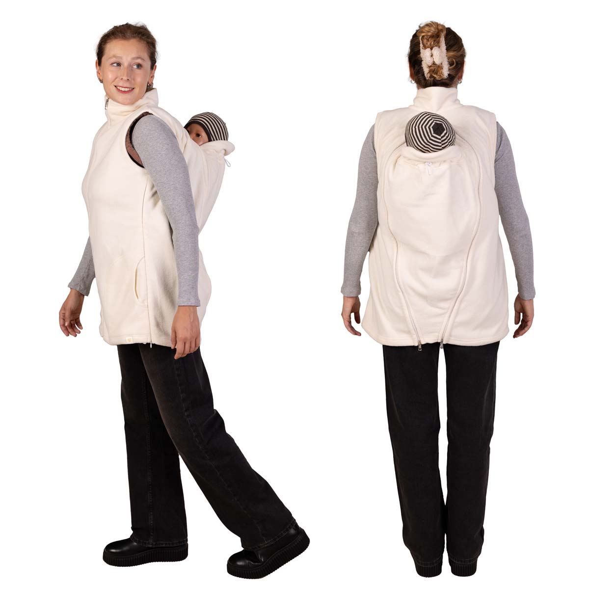 4in1 Weste Baby Trageweste Rücken von Viva la Mama