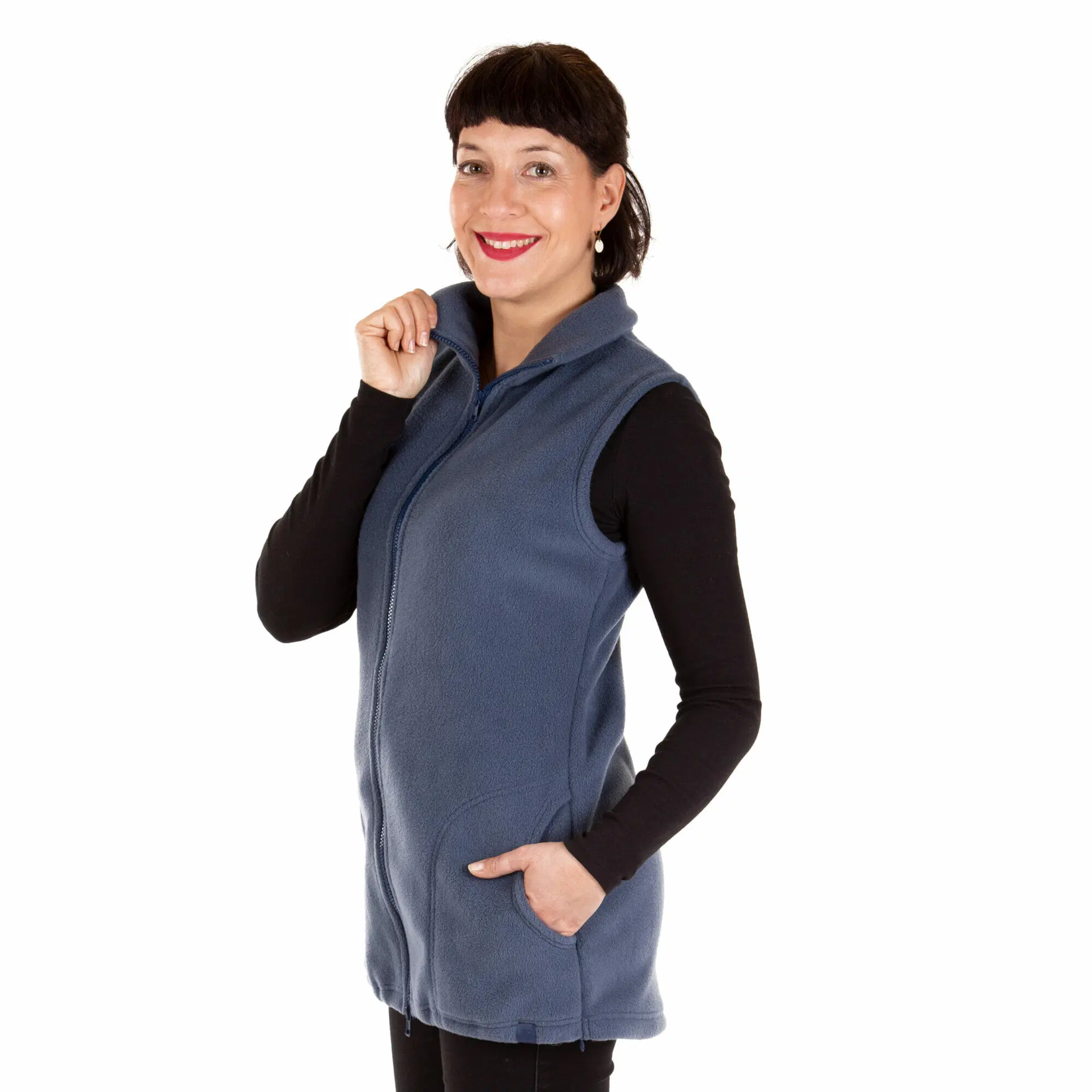 Umstandsweste Trageweste Fleece Weste Baby tragen Viva la Mama
