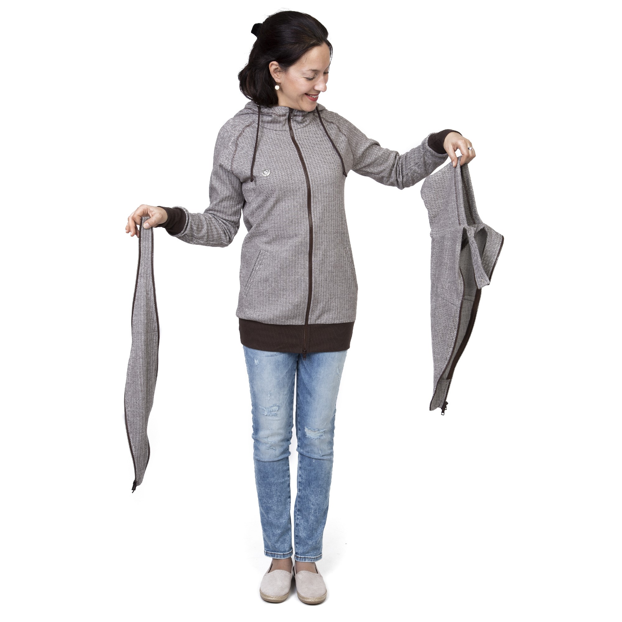 Umstandsjacke Sweat Tragejacke bequem