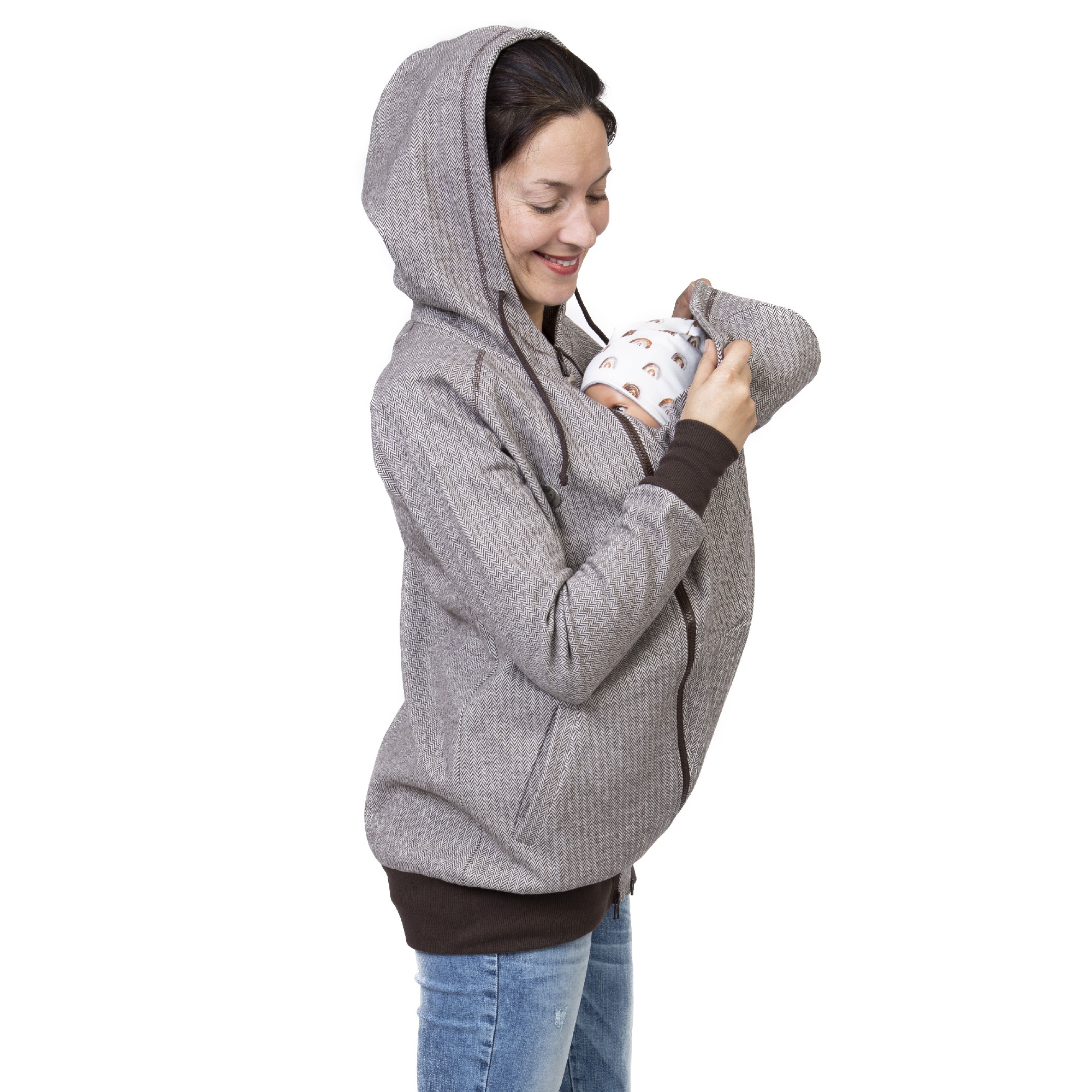 Umstandsjacke Sweat Tragejacke bequem