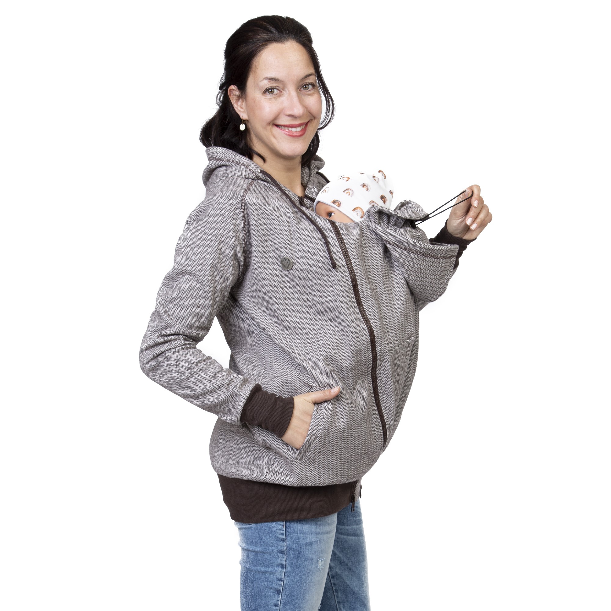 Umstandsjacke Sweat Tragejacke bequem