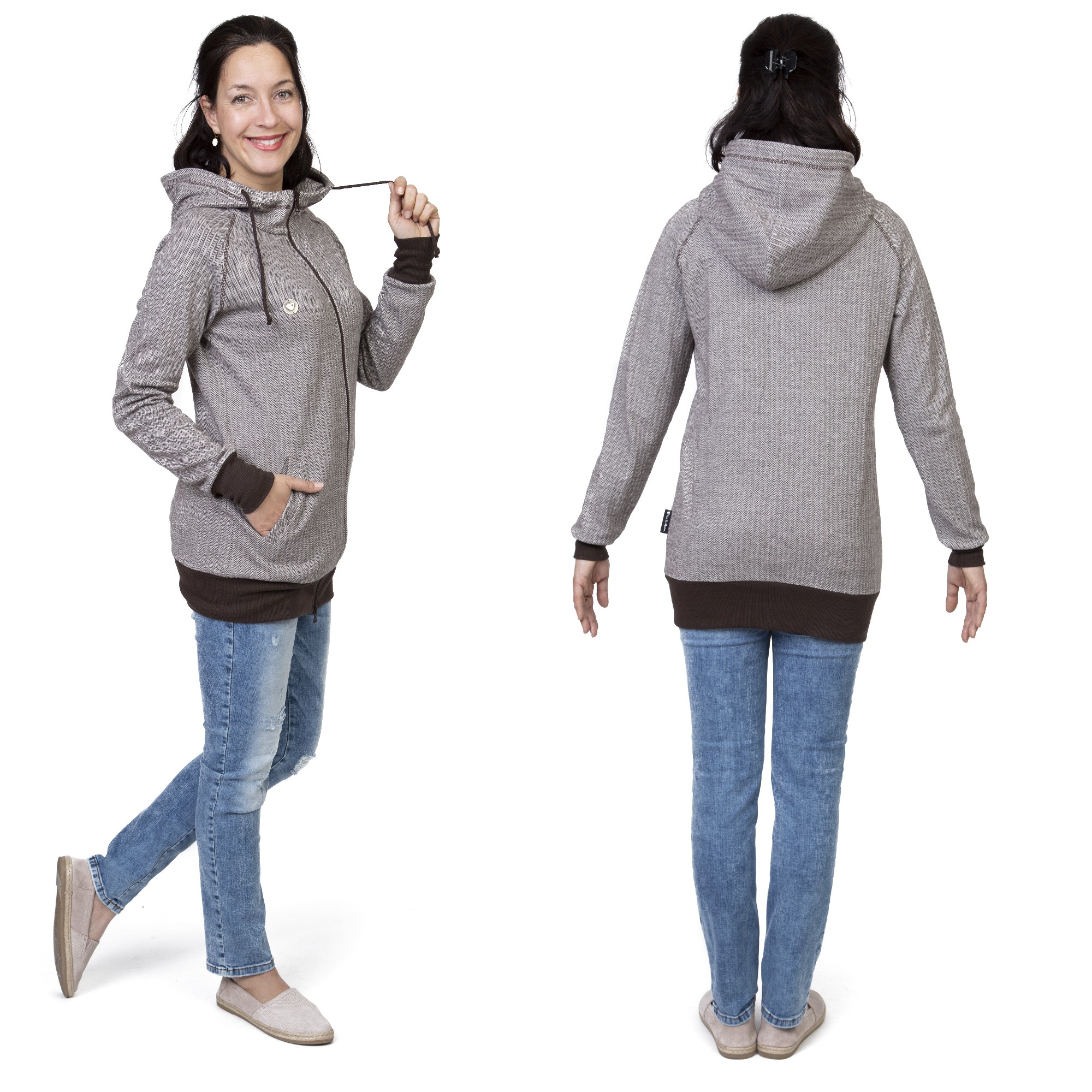 Umstandsjacke Sweat Tragejacke bequem