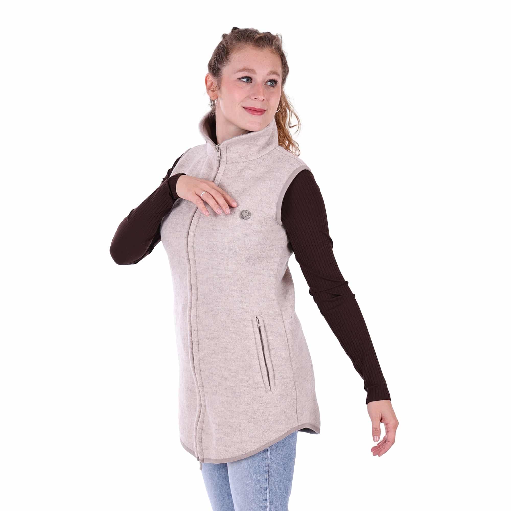 Weste aus Wolle Mama Weste