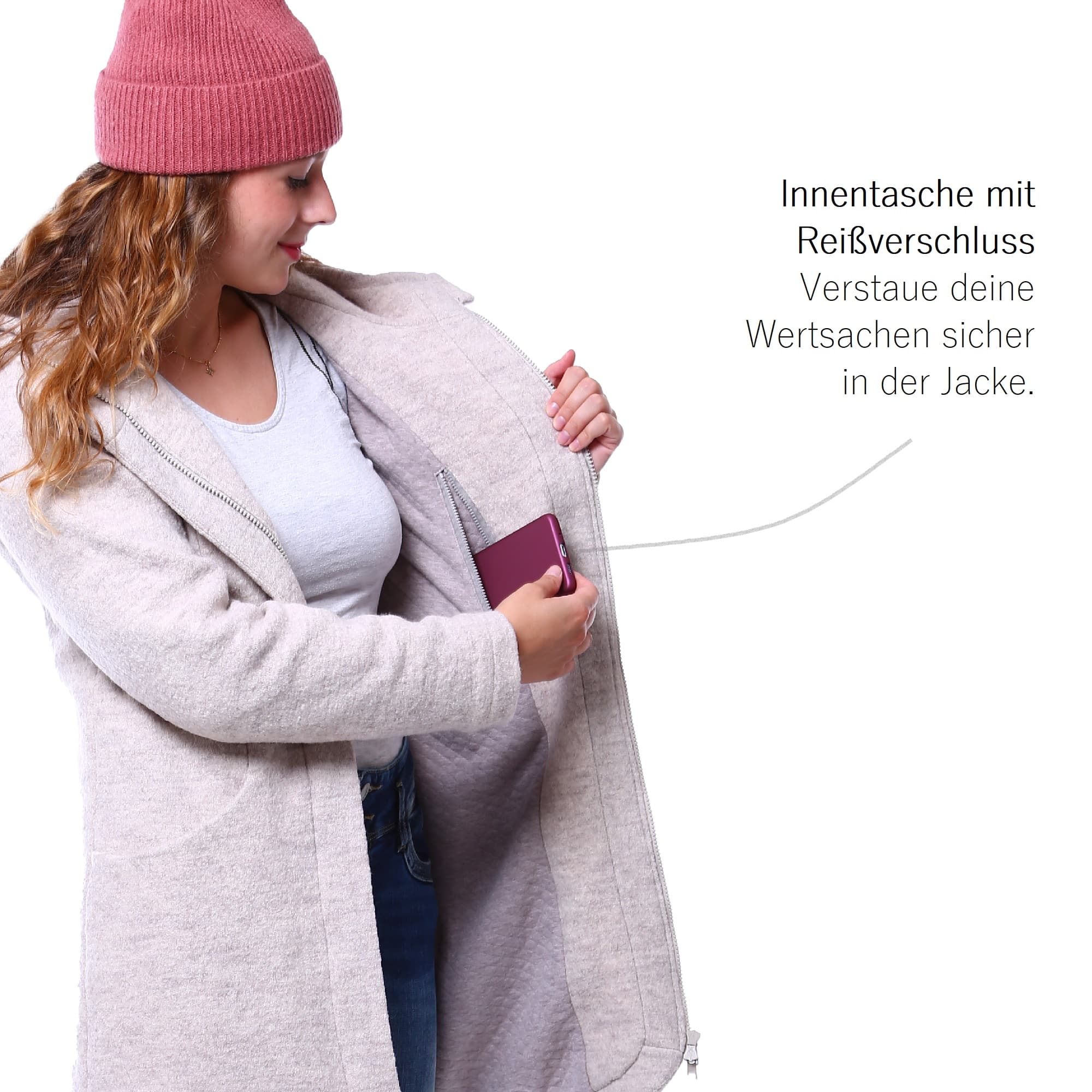 Woll Tragemantel Umstandsmantel aus Wollwalk für Winter Babytragen mit Tragejacke von Viva la Mama