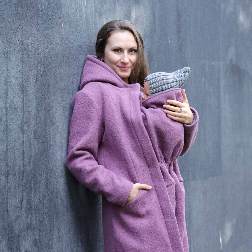 Winter Tragejacke aus Wolle für Mamas