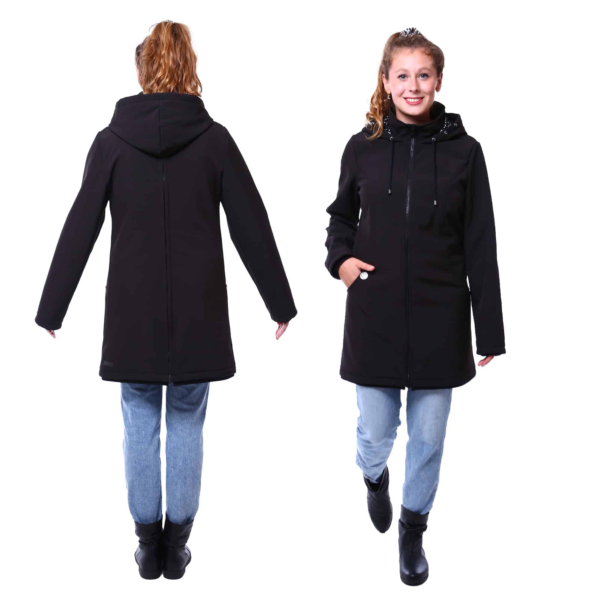 Tragejacke für jedes Wetter Baby Tragemantel Schwangerschaftsjacke aus Softshell Mellory Plus zum Rückentragen Viva la Mama Babytragejacken
