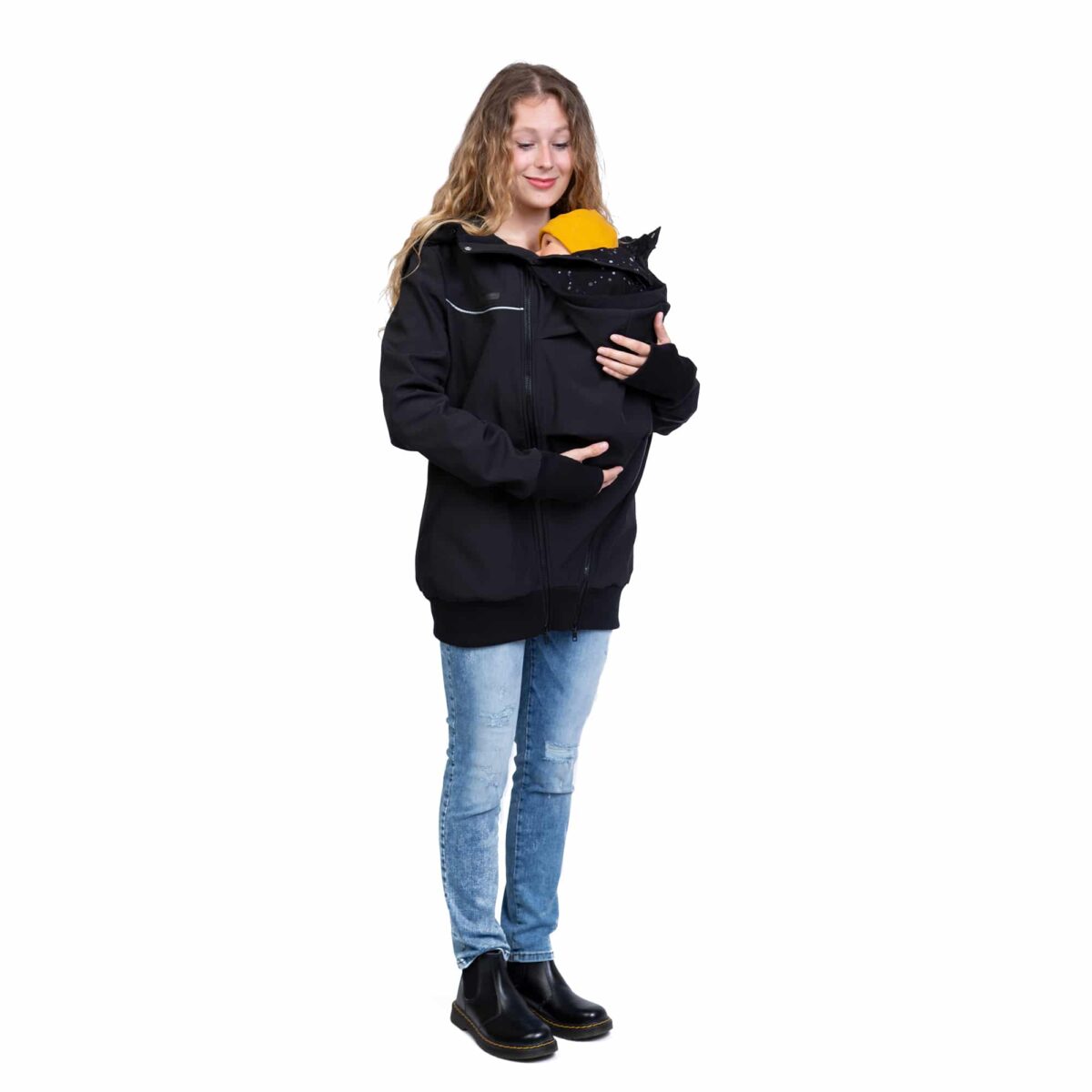 Regen Tragejacke Softshell Umstandsjacke Jacke Trageeinsatz Baby Erweiterung viva la mama