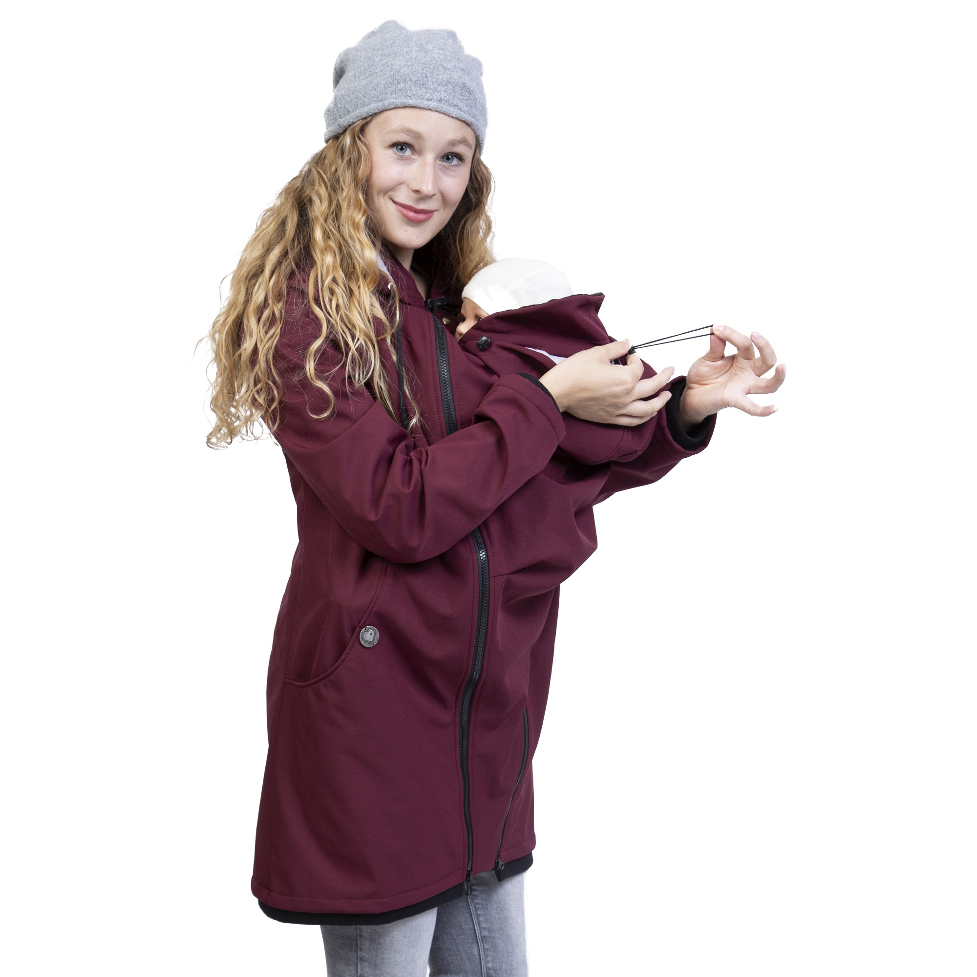 Jacke zum Babytragen Tragejacke Babyeinsatz für Neugeborene und Kleinkind