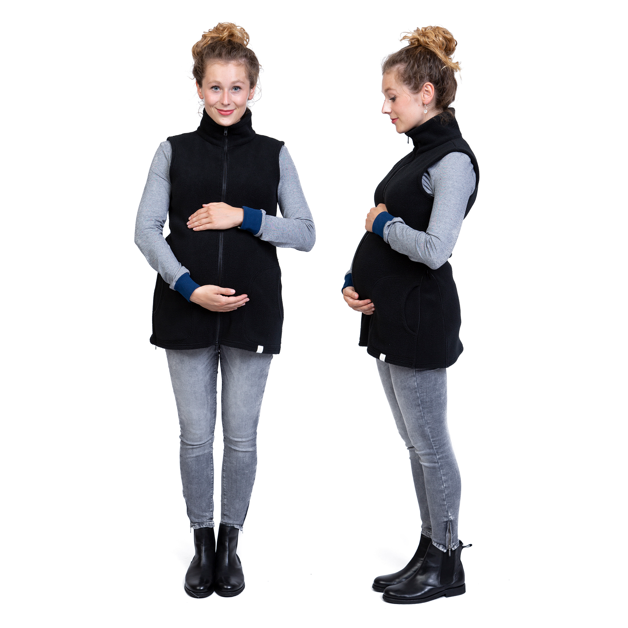 Umstandsweste Fleece Weste Mama