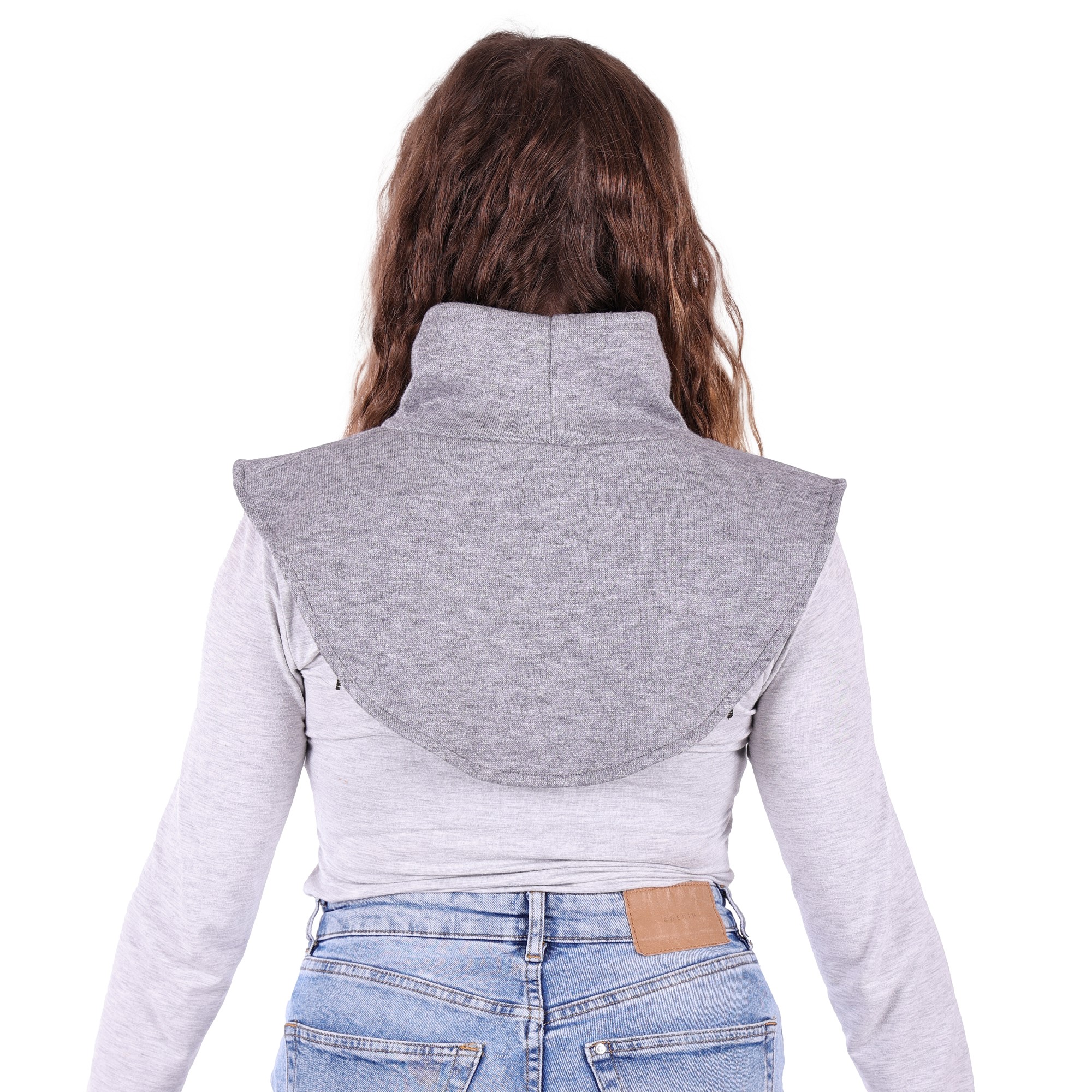 rageschal Mama Schal zum Babytragen Kragenschal grau