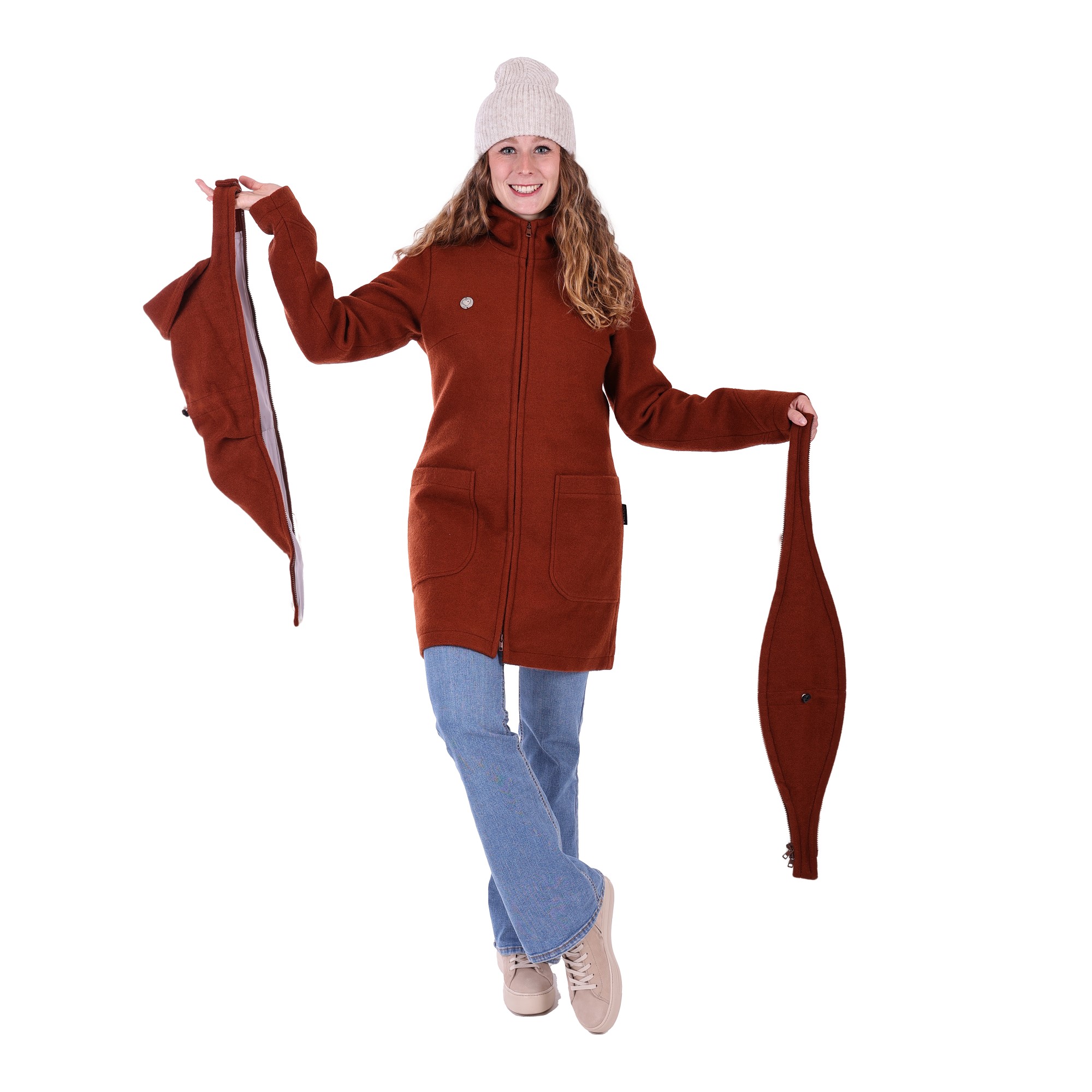 winter tragejacke Umstandsjacke winter mama jacke zwei Einsätze