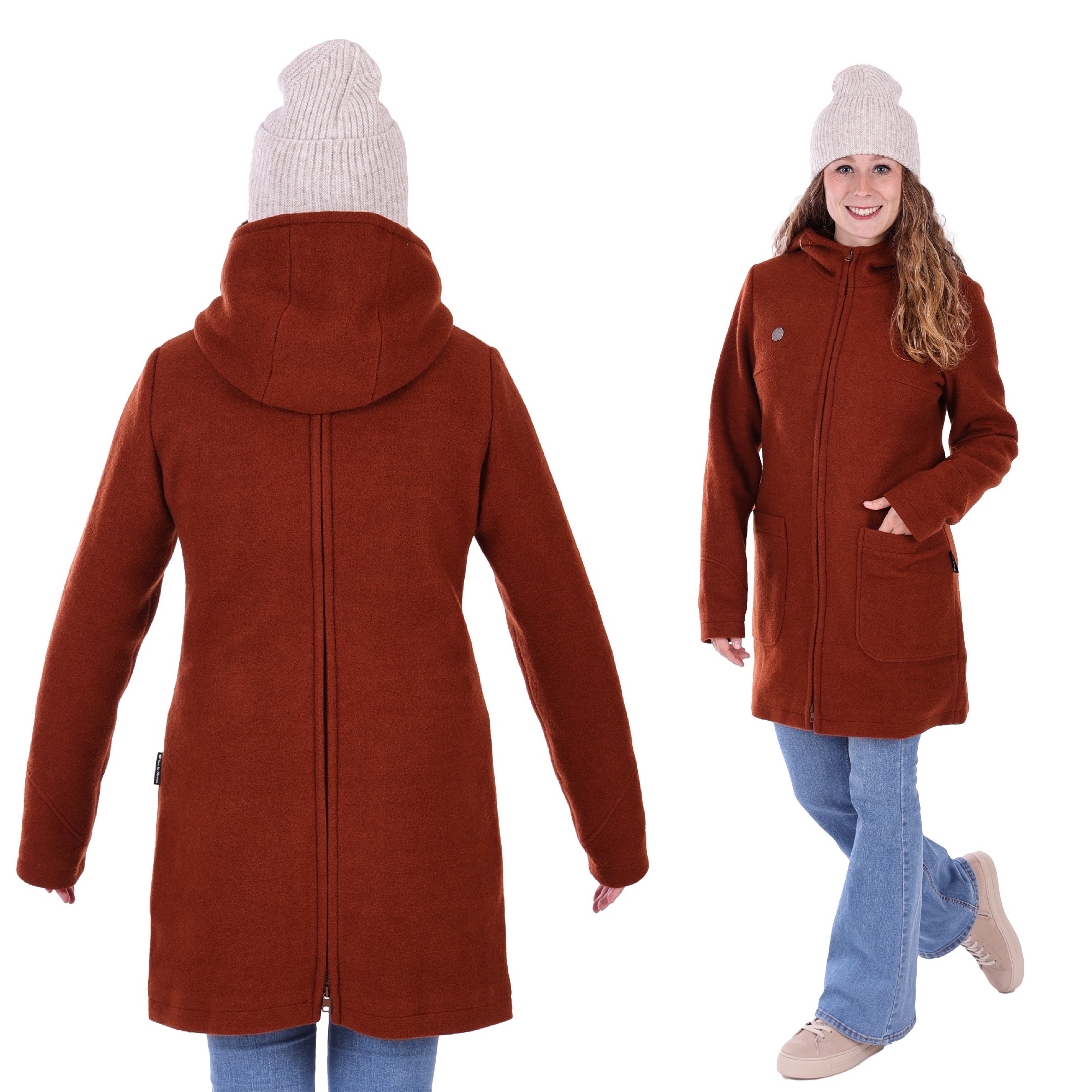 winter tragejacke Umstandsjacke winter mama jacke mantel braun