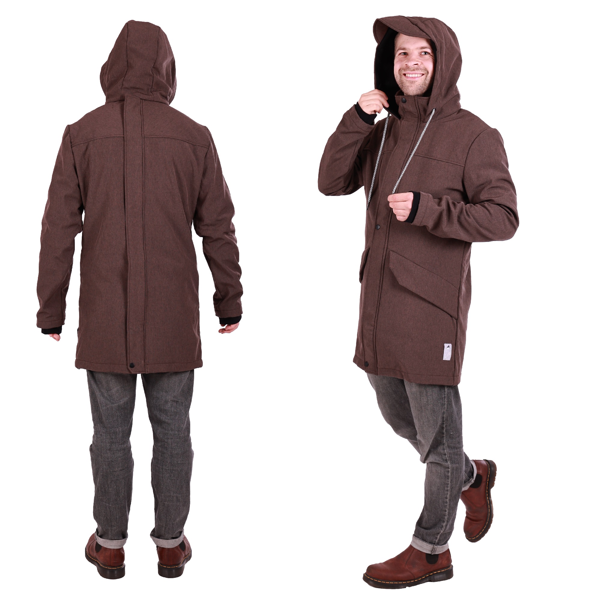 Tragejacke Für Männer Softshell Jacke mit Babyeinsatz