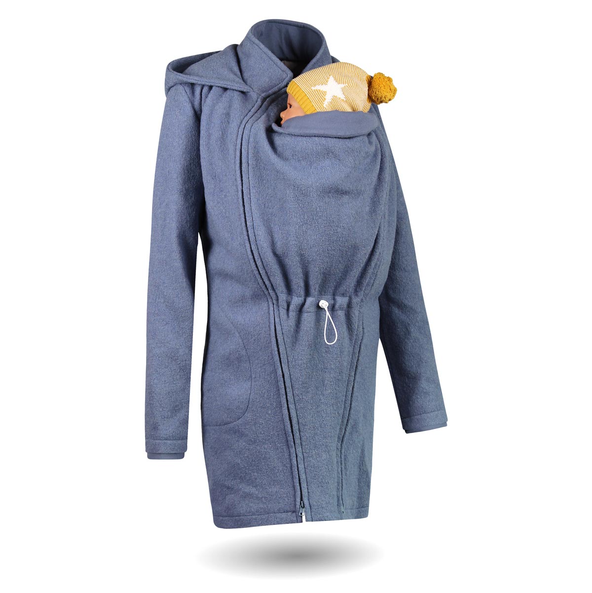 Baby Tragejacke aus Wolle Winter Tragemantel