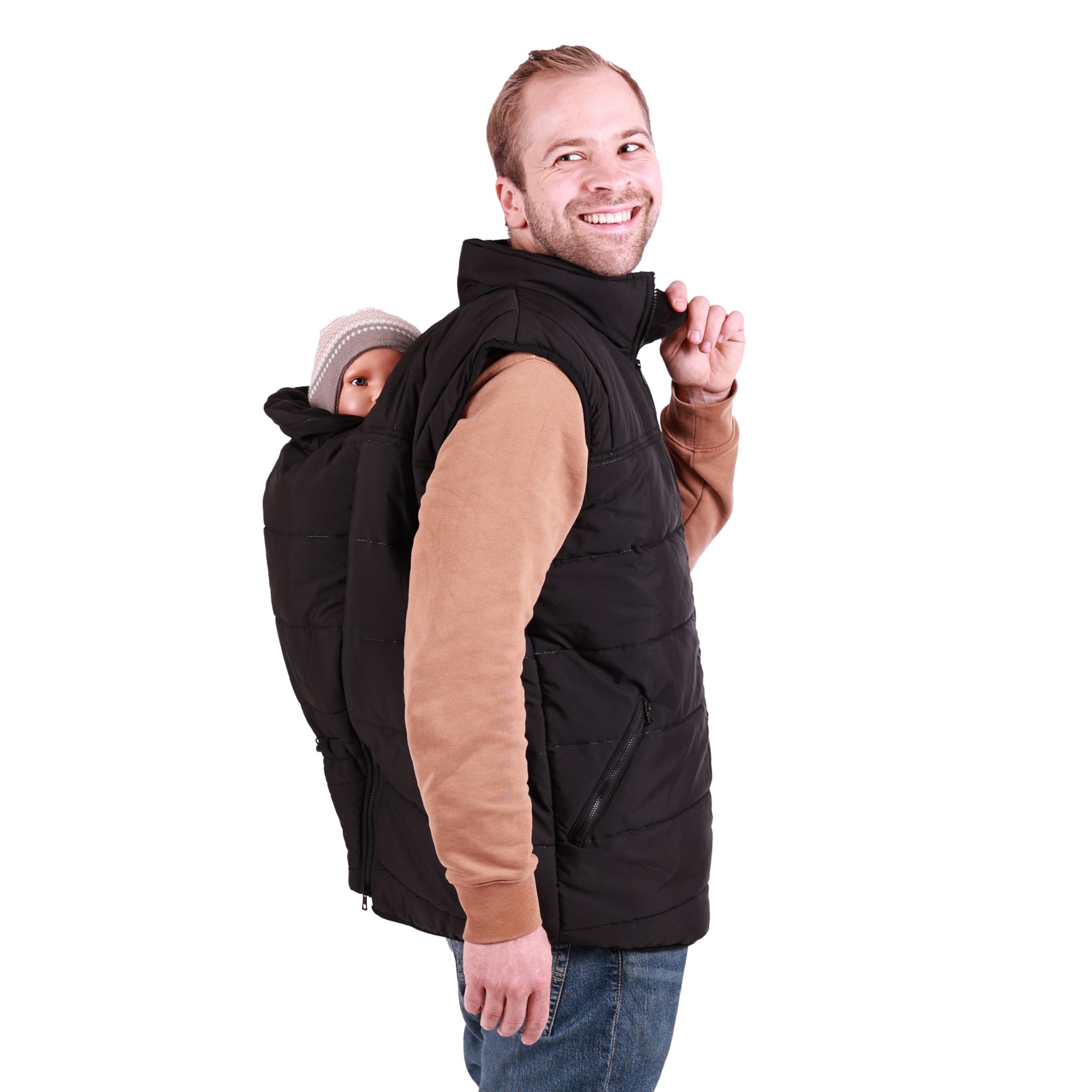 Rückentrageweste Gesteppte Trageweste für Männer