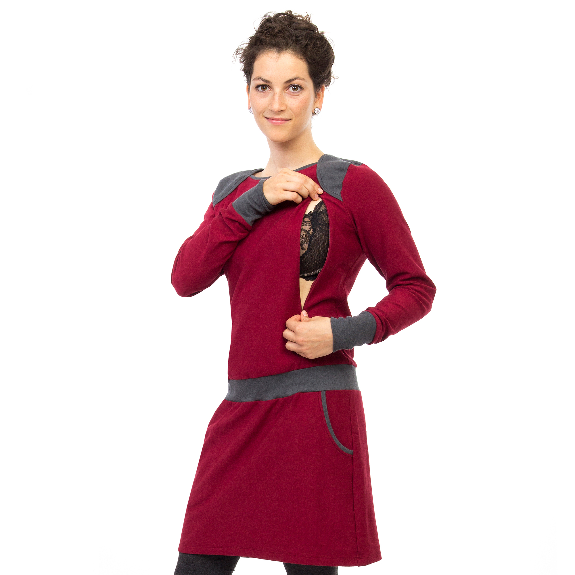 umstandskleid stillkleid warm winter