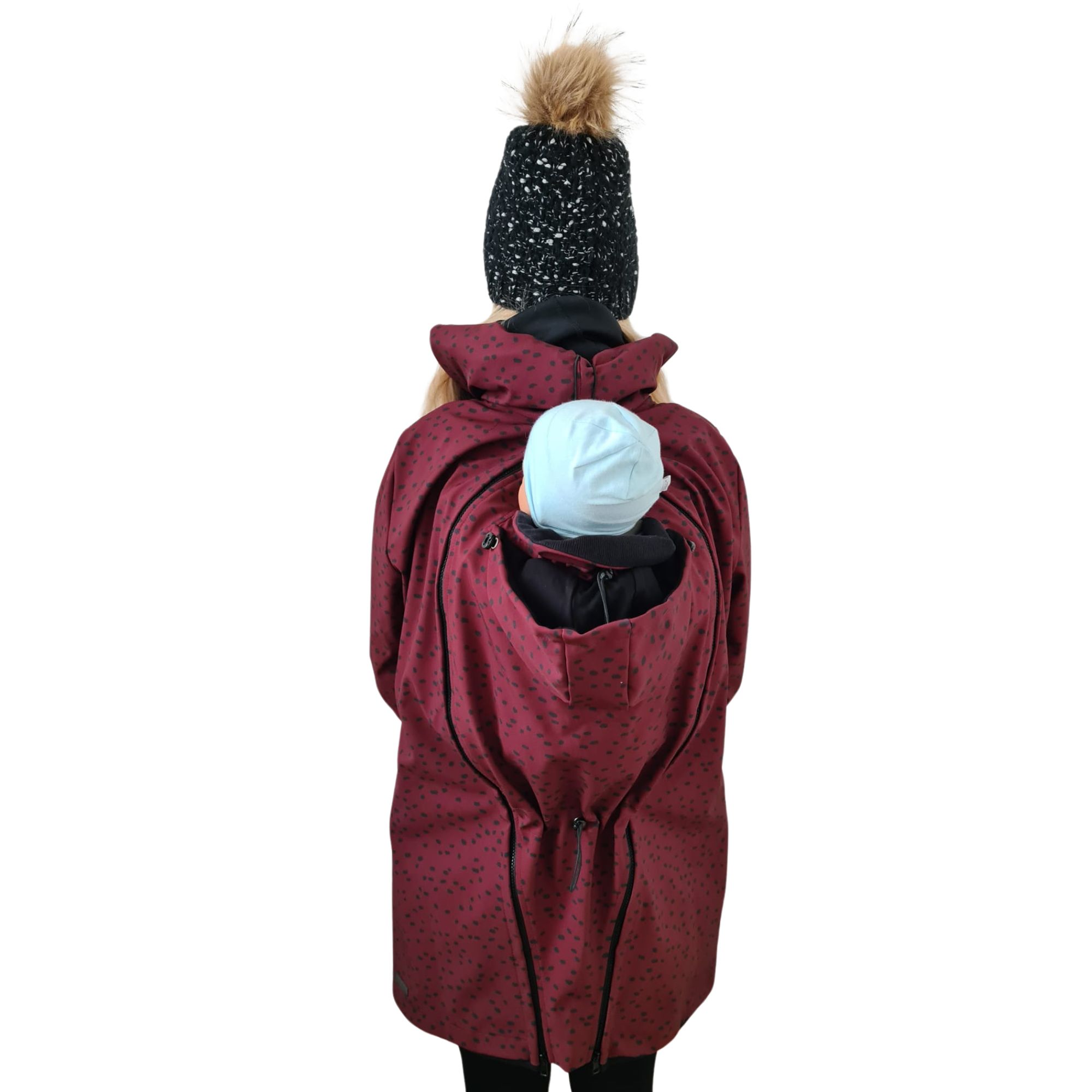 exklusive tragejacke softshell bordeaux