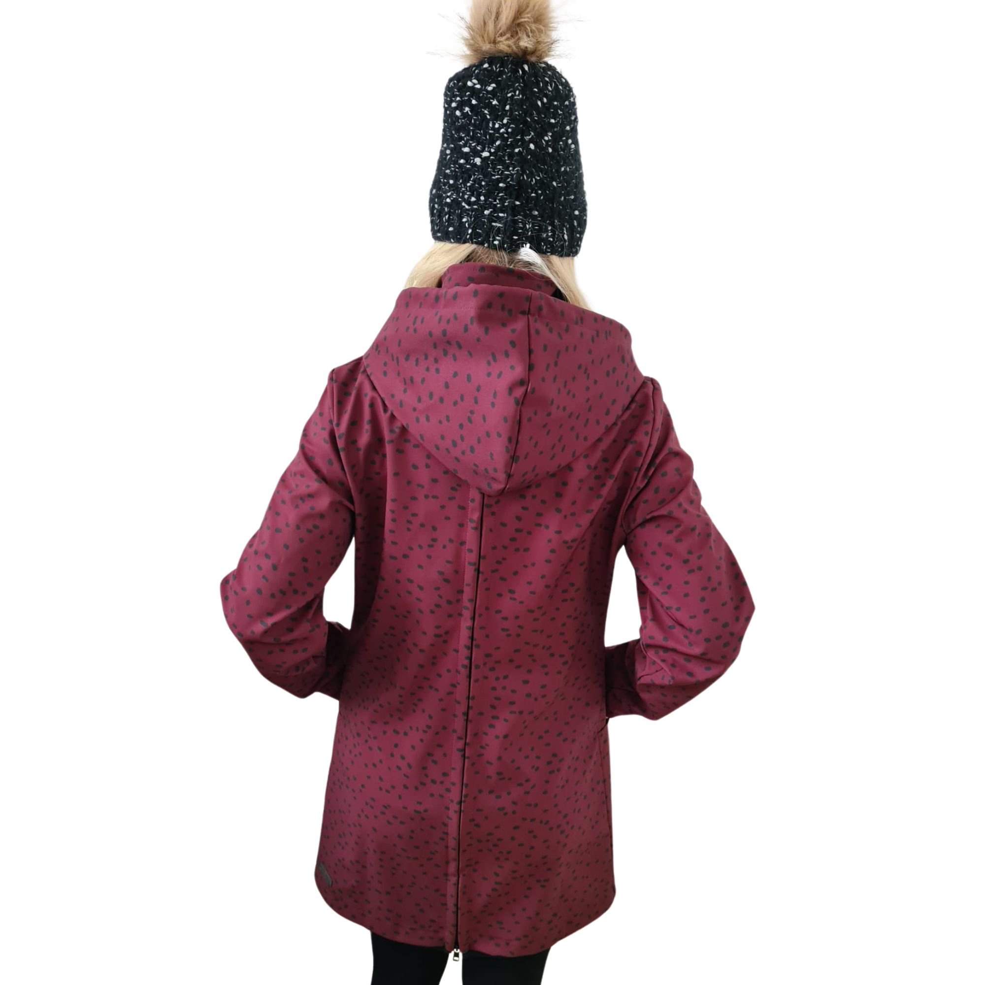 exklusive tragejacke umstandsjackesoftshell bordeaux