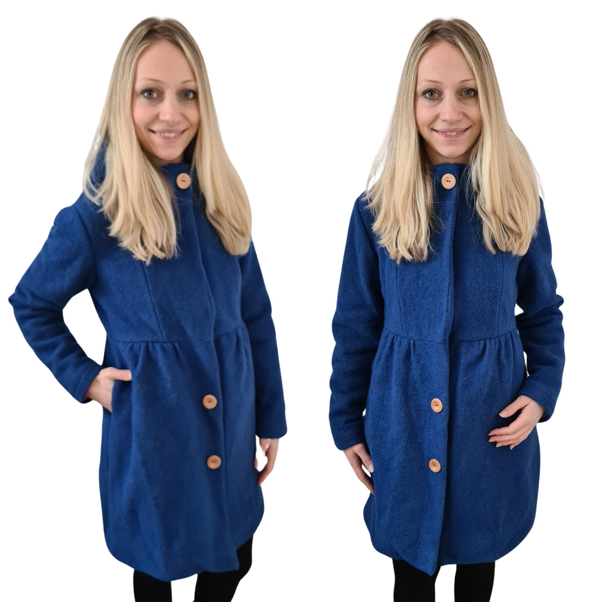exklusive tragejacke empire mantel wolle