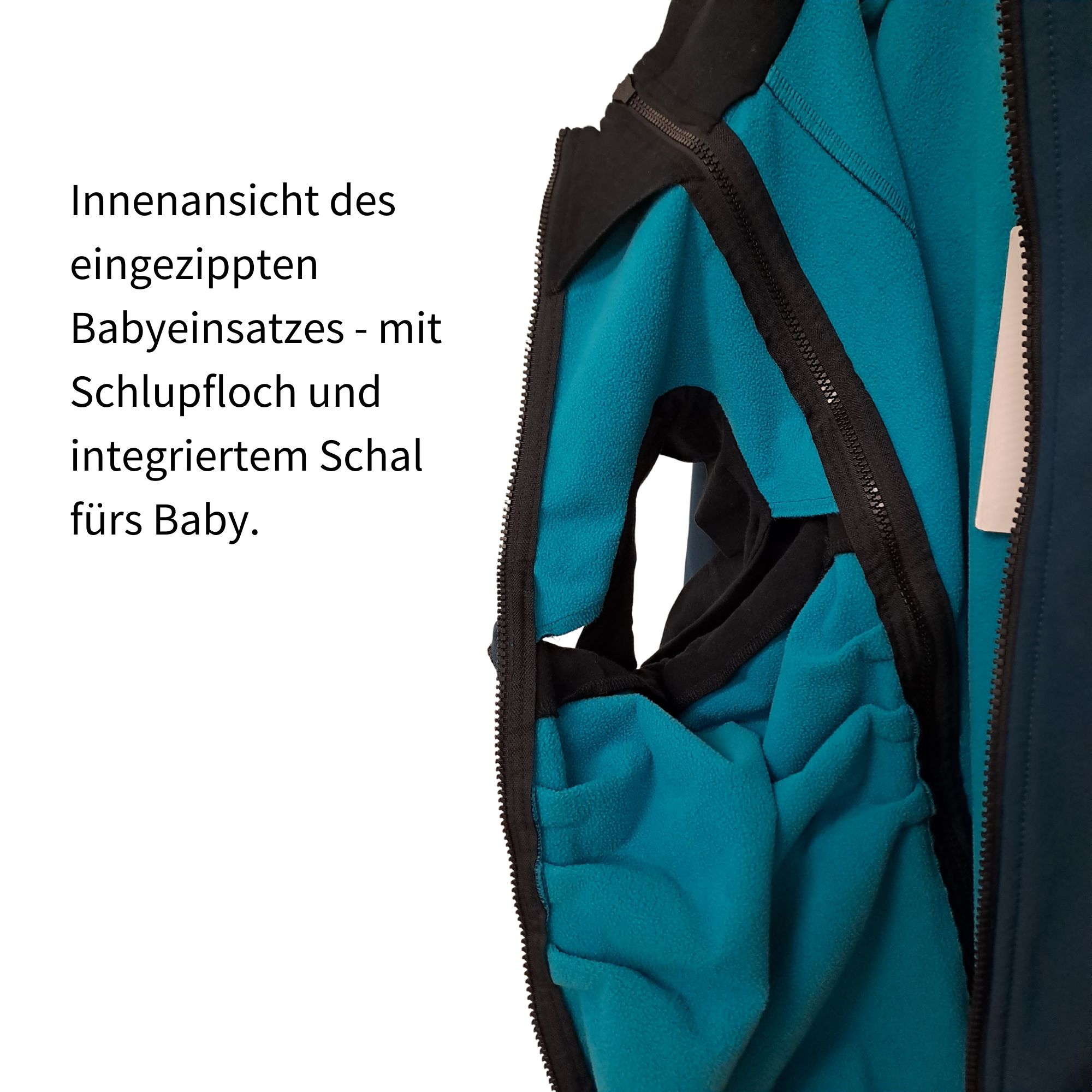 2nd Hand Tragejacke milchshake petrol