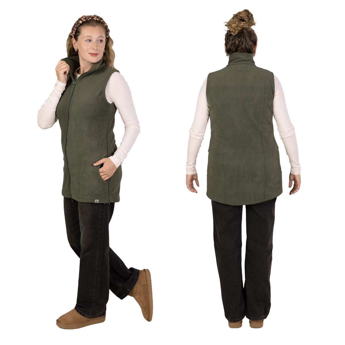 Fleece-Weste für Mamas