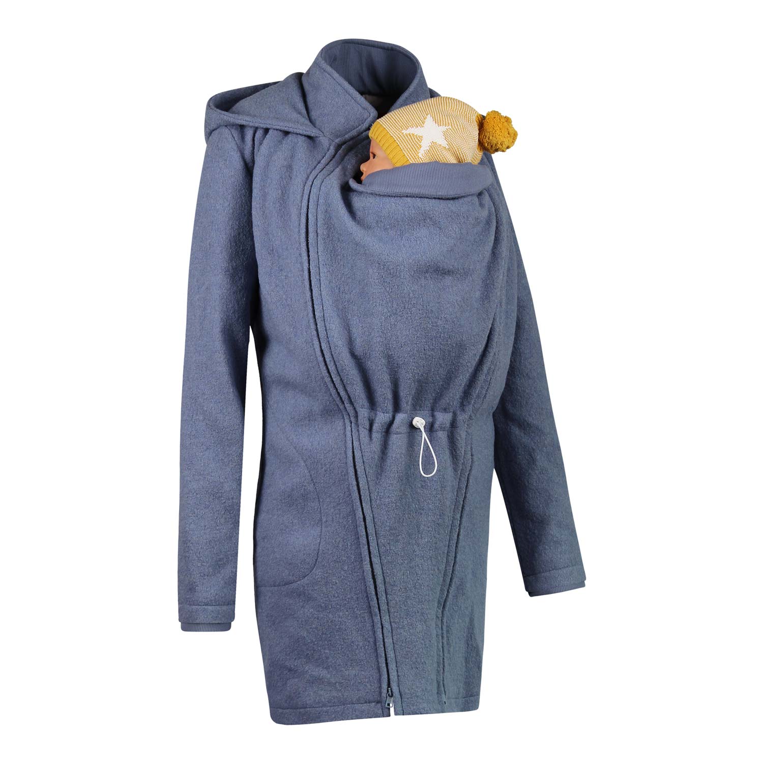 Winter Tragejacke Tragemantel aus Wolle