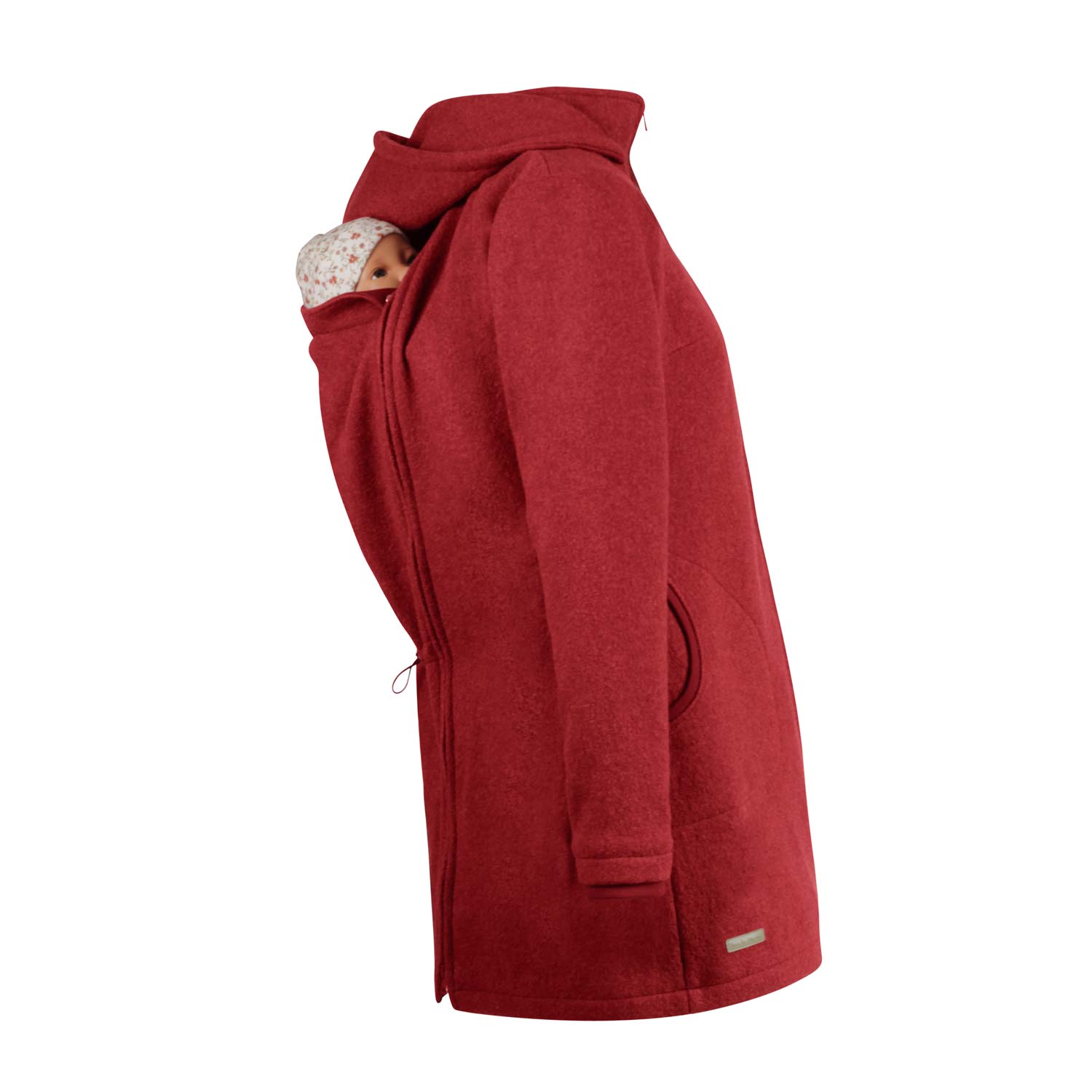 Rückentragejacke Winter Woll-Mantel Mama Babytrage Jacke