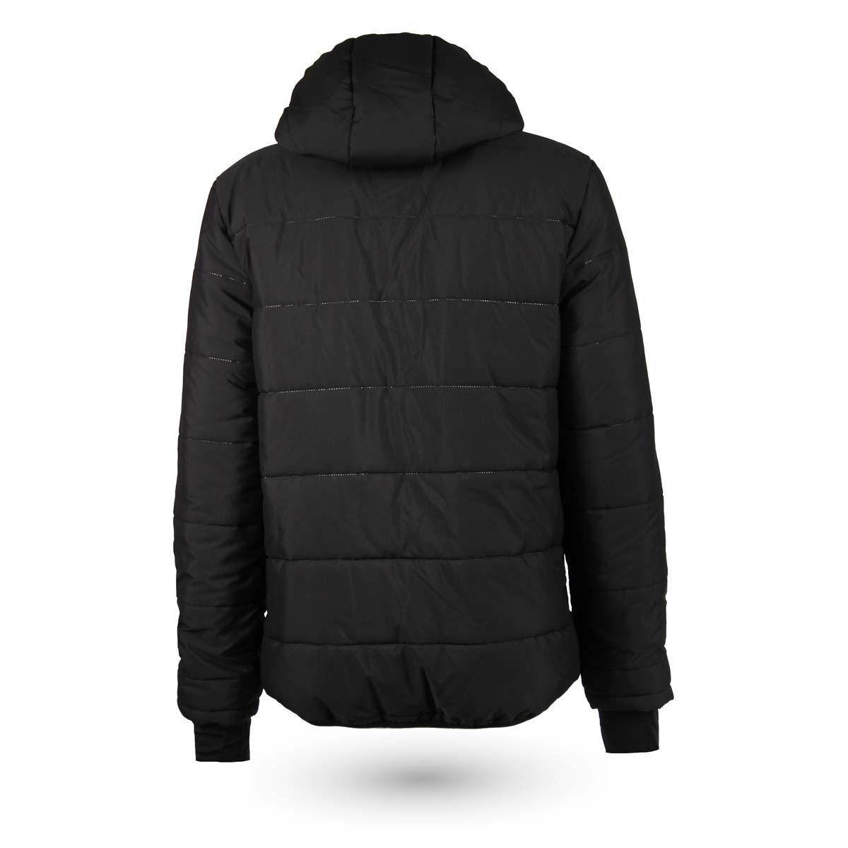 Winter Tragejacke Männer Steppjacke schwarz (Rückenansicht)